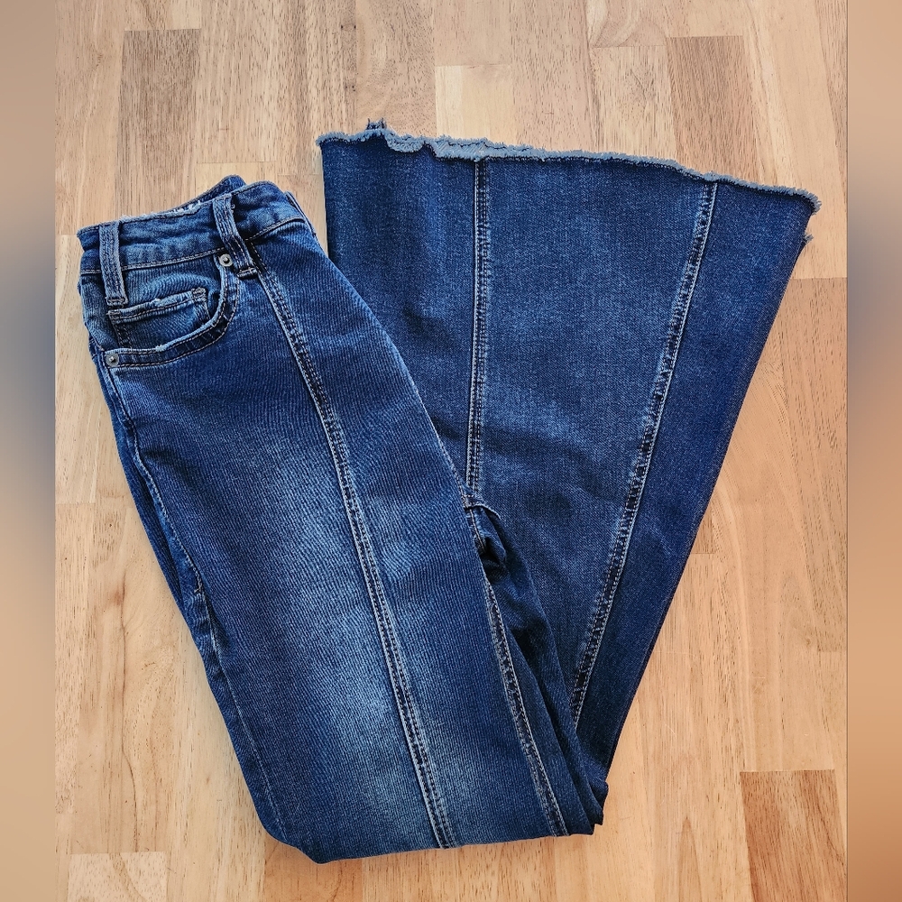 Rock & Roll Denim High Rise Bell Bottom W 29 L 30 Womens Blue Jeans